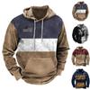 Fashion Print Loose Men's And Women's Long Sleeve Hooded Sweater