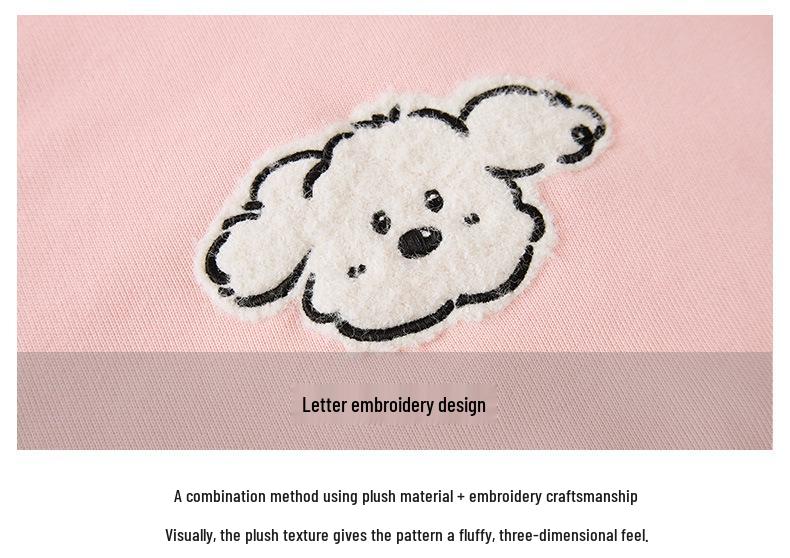 Women's Fleece-Lined Two-Piece Look Hooded Sweatshirt - Slimming, Loose Fit, Korean Style for Autumn/Winter 2025.