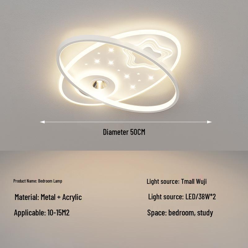 LED Ceiling Light: Simple, Atmospheric Design for Living Room, Bedroom, or Dining Room