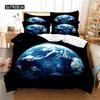 Комплект постельного белья Earth, пододеяльник, комплект постельного белья с 3D-печатью, комплект постельного белья размера Queen, модный дизайн