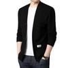 New Men's Knitted Outerwear Men's Sweater Jacket Casual Trend Versatile Long-sleeved Cardigan Top