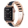 Ремешок из нержавеющей стали+смолы Для Apple watch band 40 мм 45 мм 44 мм 49 мм 41 мм 38 мм Металлический браслет iwatch series 9 8 7 6 5 SE ultra 2