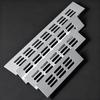 Aluminum Alloy Cabinet Breather Hole Cover Rectangle 30mm Wide Wardrobe Air Vent Decor Breathable Mesh Ventilation Grille