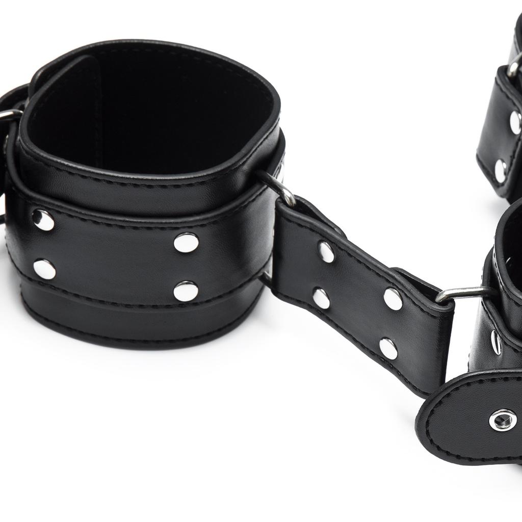 PU Leather Binding Handcuffs Shackles Bondage Sex Toys Sex Furniture Chastity Belt BDSM Fetish