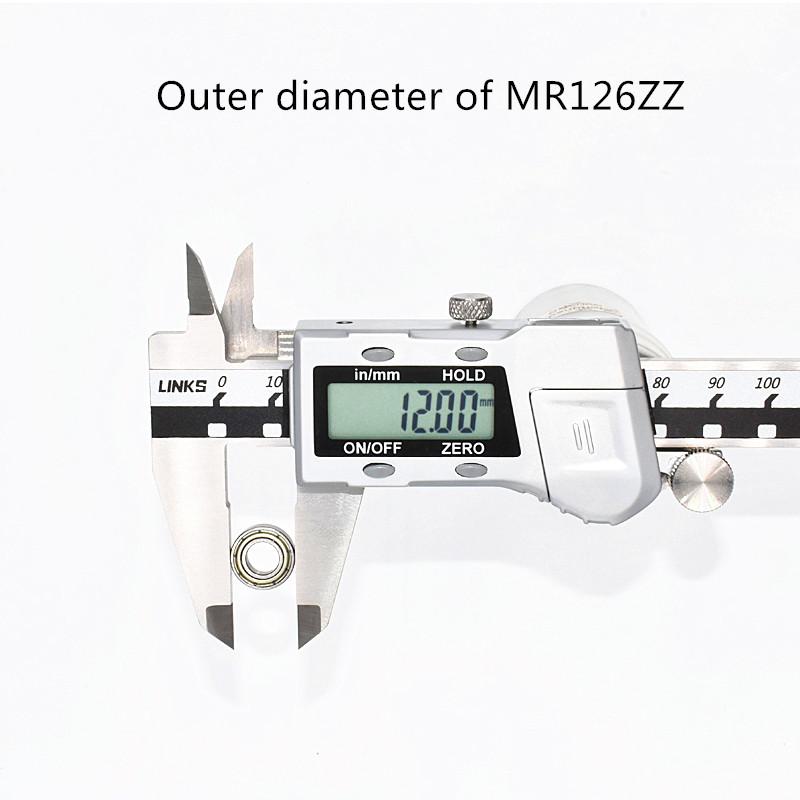MR126ZZ Миниатюрный подшипник 10 шт. 6*12*4(мм)