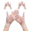 100PCS Disposable TPE Gloves Thicken Transparent Food Grade for Kitchen Baking Cooking Cleaning