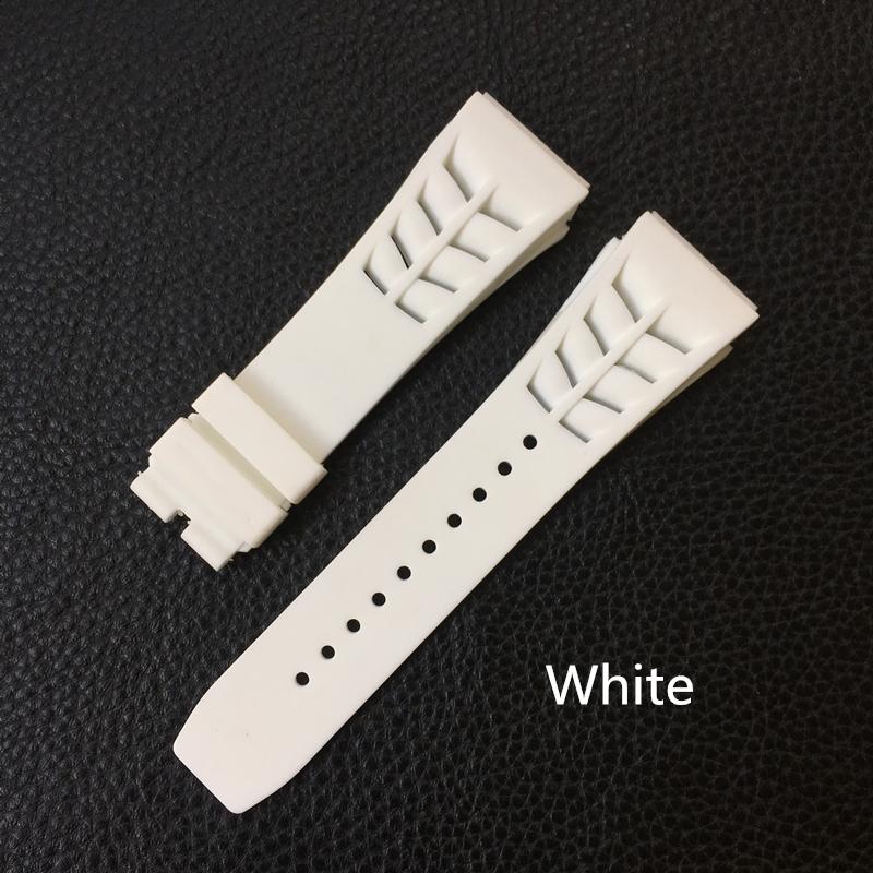 Красный, черный, зеленый, серый, оранжевый, желтый, белый, мягкий силиконовый резиновый ремешок для часов для часов Richard Watch Mille RM011 RM050, браслет с ремешком для экипажа