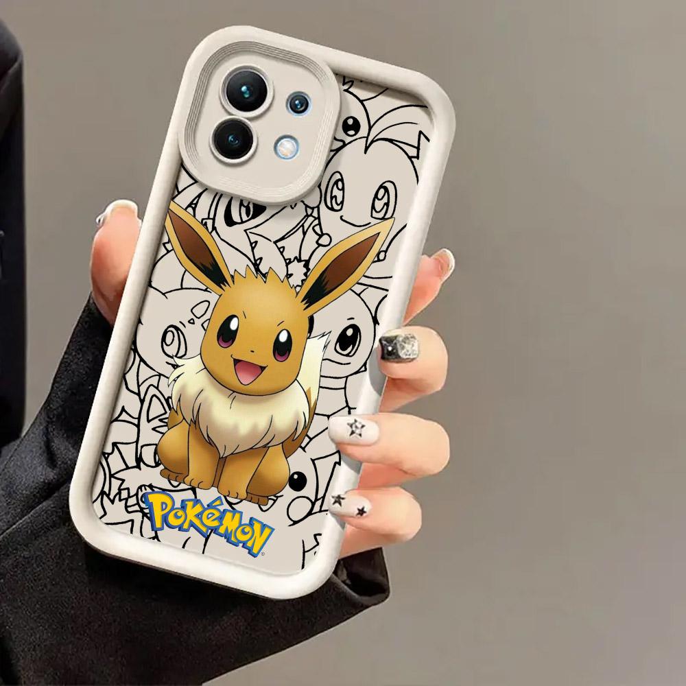 Чехол-брелок Charmanders Squirtles P-Pokemons Аниме для Xiaomi 13T 14T 15T 17T Pro 15 Ultra Poco M7 M8 F8 F7 X6 X7 X8 17 Pro Max