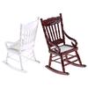 1Pcs Mini Furniture Woven Rocking Chair With Armrests