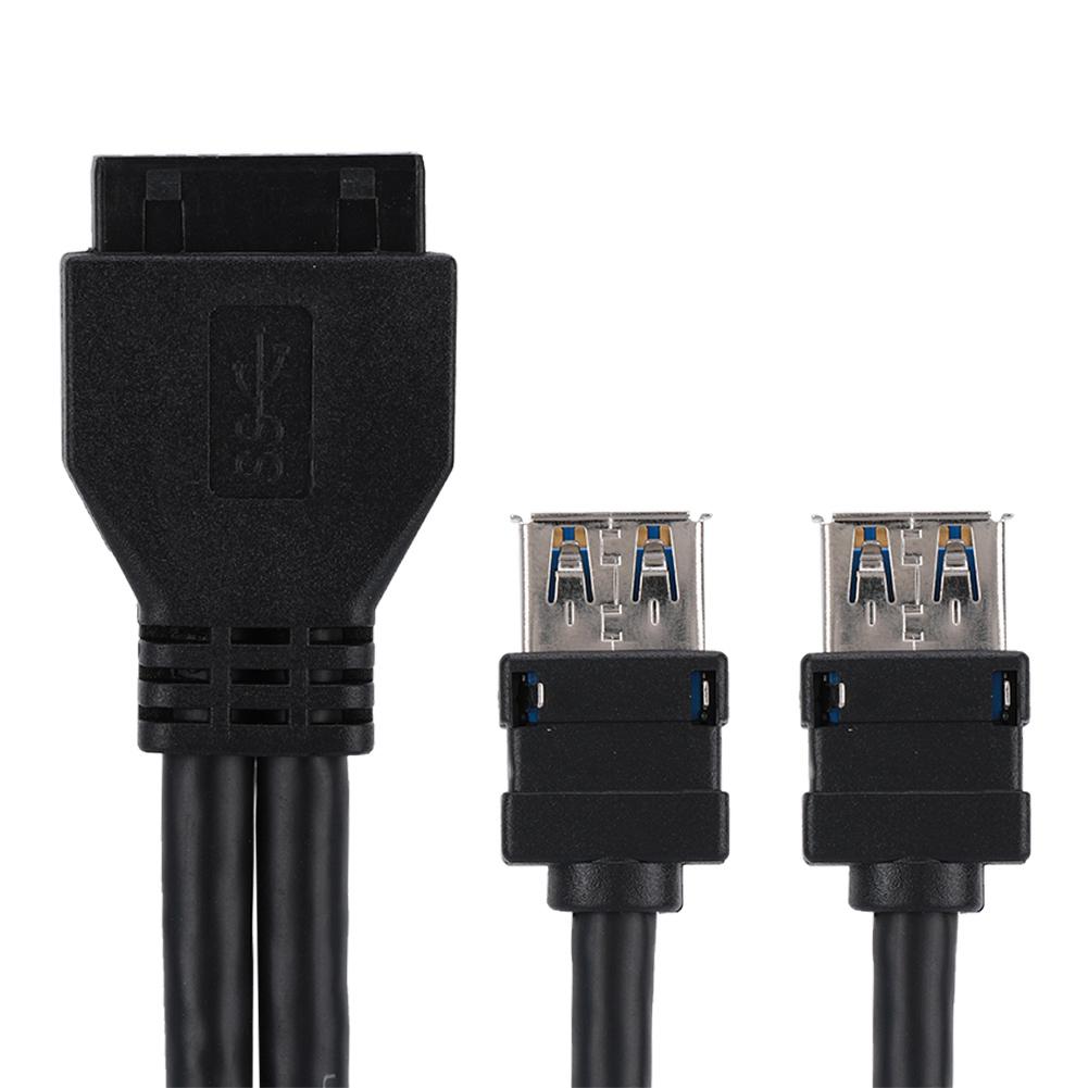 Кабель USB 3.0 19/20 Pin для передней панели материнской платы настольного компьютера с фиксированными ножками