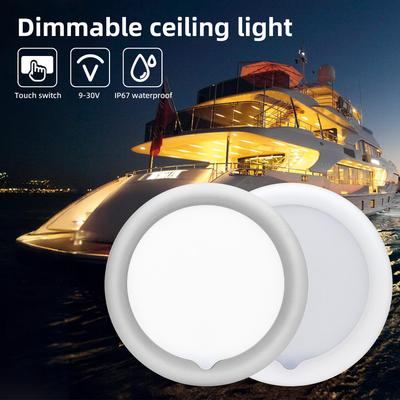 12 В RV Interior Camper Reading Roof Lights Встраиваемые светодиодные потолочные светильники Панельные потолочные светильники для автодомов Caravan Boat Downlights