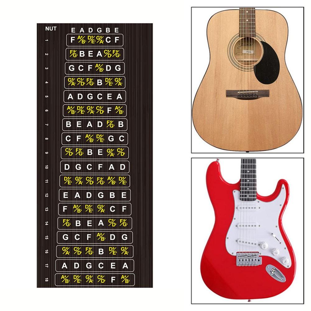 Fretboard Sticker Guitar Indicating Notes Reliable