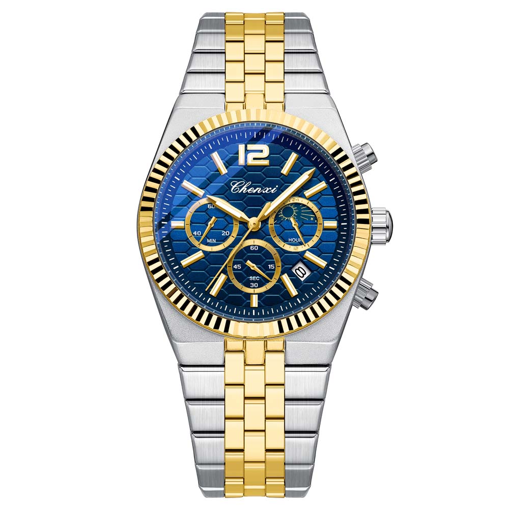 CHENXI New Multifunctional Men's Watch Stylish Water-Resistant Quartz Wristwatch Date Wristwatch Male Gift Relogio