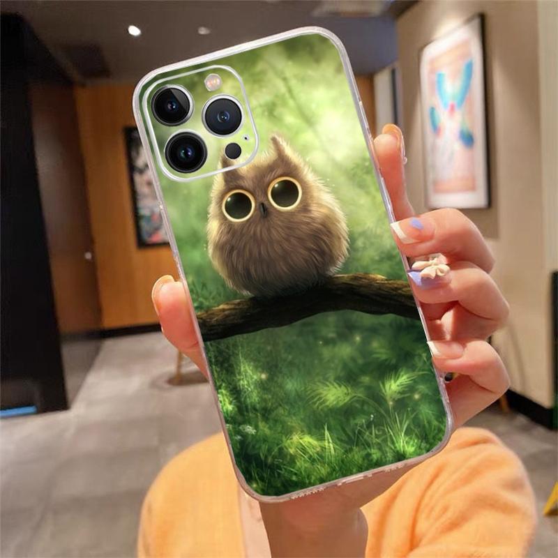Phone Case For Iphone 14 13 12 11 Pro Max Xs Max Xr X 12mini 14 Plus Se Owl Case Funda Capa Cell