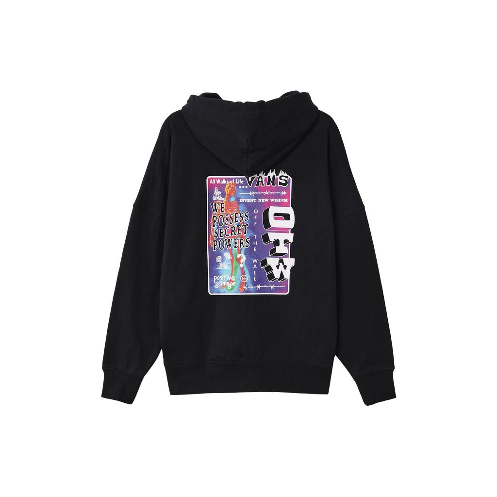 Vans Графический принт пуловер с капюшоном мужские толстовки черные VN0A5H7TBLK