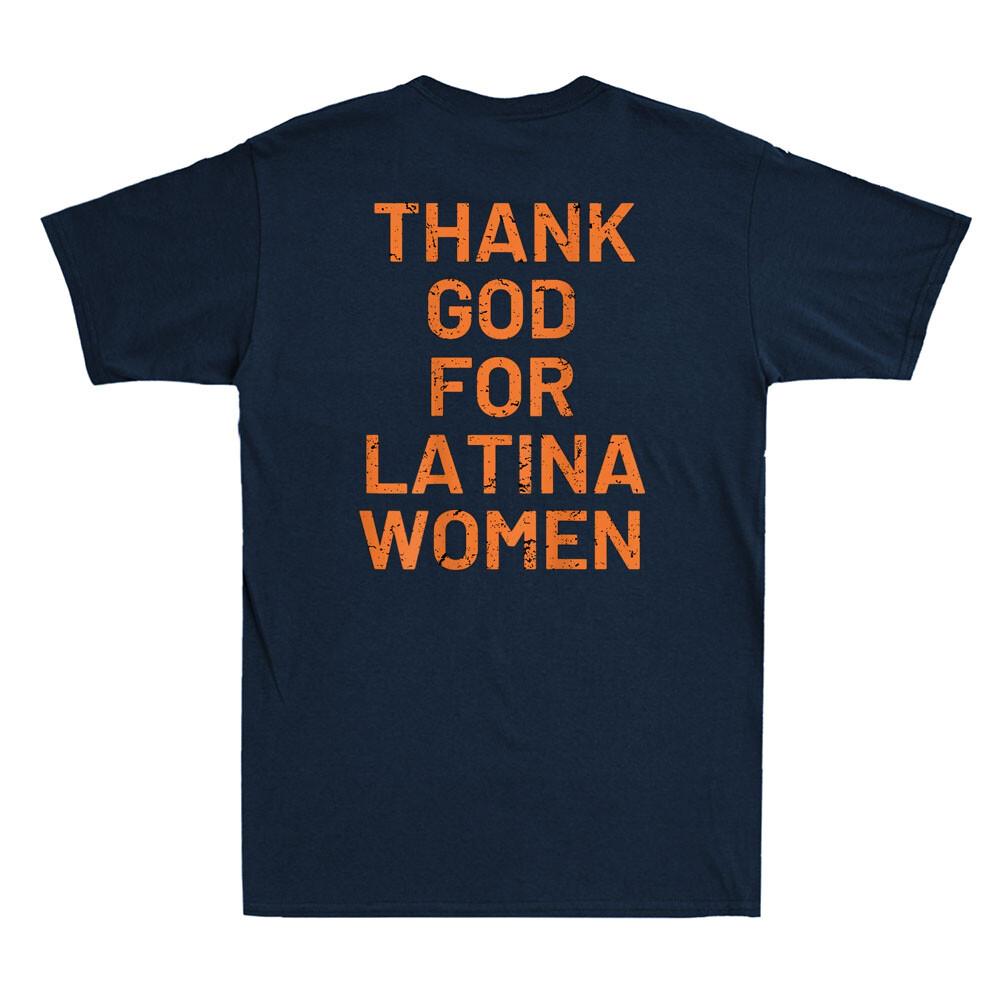 Thank God For Latina Unisex Funny Saying Quote Joke Gift Vintage Unisex Tshirt
