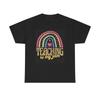 Teaching Is My Jam Graphic T Shirt Funny Rainbow Unisex Heavy Cotton Tee