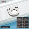 Contemporary and Contracted Drawer Cupboard Door Handle Zinc Alloy Cabinet Door Handle Hidden Interlock Shake Handshandle