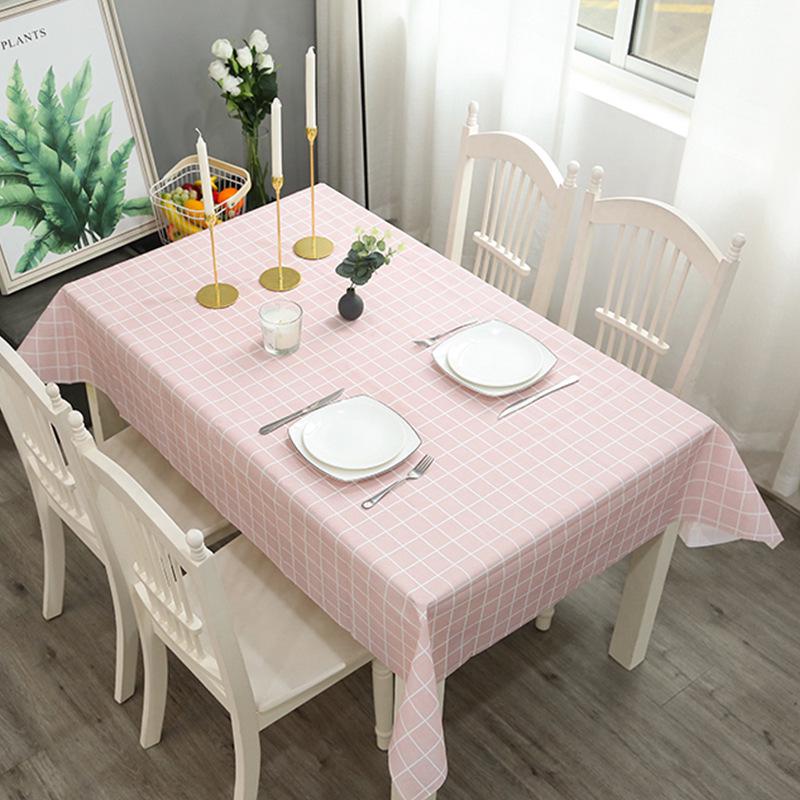 Nordic Style Elk Plaid Coffee Tablecloth – Waterproof, Oil-Proof, Anti-Scald, Easy-Care Table Mat.