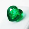 Натуральные СЕРТИФИЦИРОВАННЫЕ Рассыпные Драгоценные Камни Зеленый Изумруд 8 Карат Форма Сердце E-8hh 00F