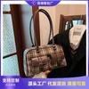 Woolen Plaid Commuter Small Bag Women's New Fashion Pillow Bag Autumn and Winter Versatile Underarm Bag