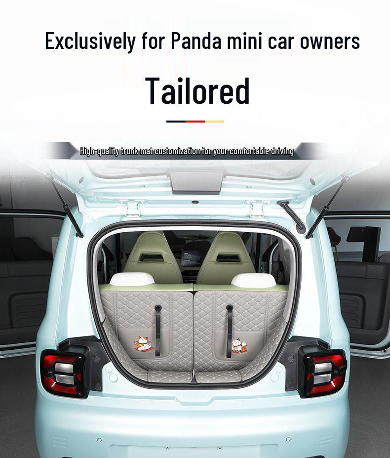 Прочный комплект ковриков в багажник для Panda Mini 2023