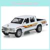 Металлическая модель автомобиля Toyota Hilux со светом, звуком и открывающимися дверями для детей, коллекционеров