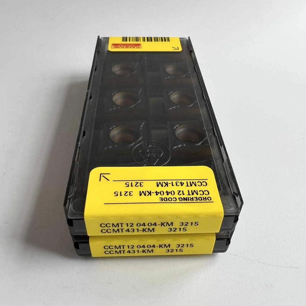 Original Sandvik / CCMT120404-KM 3215 / CNC Lathe Carbide Blade 10 PCS
