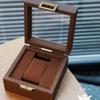 Walnut Wood Wooden Watch Box Soft Watch Pillow Watch Display Box Watch Storage Box  Gift Packaging