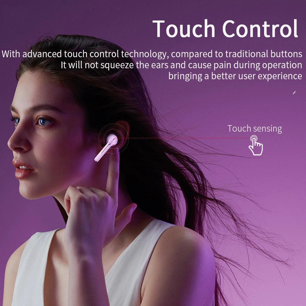 J18 TWS Wireless Earbuds 5.3 Bluetooth Headphones Long Playtime Noise Cancelling Voice Call for Gaming Business Sports
