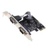 PCIe 2-портовая последовательная карта расширения PCI for Express PCI-E на DB9 x2 RS232 COM Адаптер