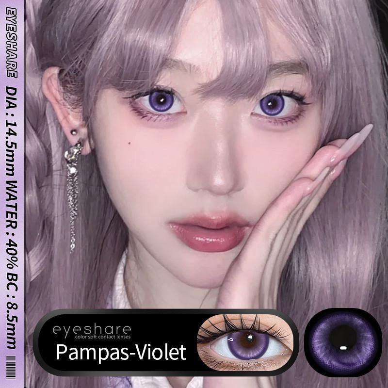 Eyeshare 1 пара PRAGUE Crystal Contact Lenses for Eyes Natural Brown Lens Eye Makeup Contacts Korean Gray Lenses