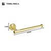 Brushed Gold Stainless Steel Towel Bar Rack Toilet Paper Holder Towel Rack Hook Toilet Brush Bathroom Hardware Accessories