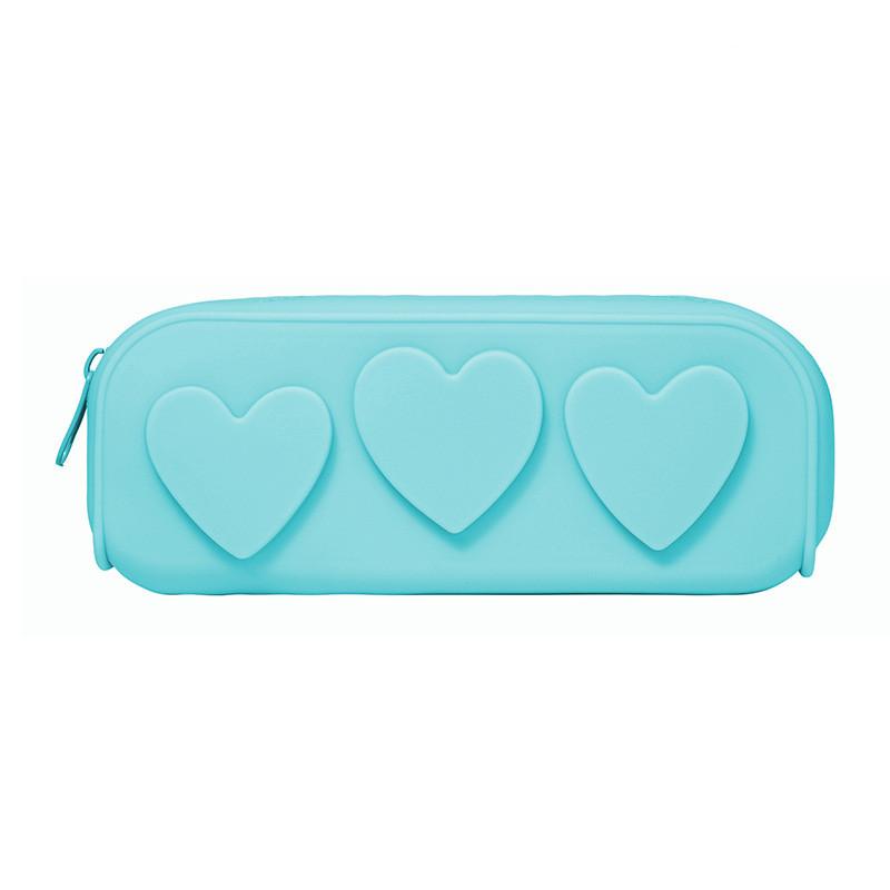 Пенал для хранения канцелярских принадлежностей, мини-силиконовый водостойкий чехол для ручек, дорожная сумка на молнии для женщин и девочек, обратно в школу