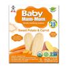 Baby Mum-Mum Нежные вафли для прорезывания зубов со вкусом батата и моркови для сидящих малышей, 24 вафли