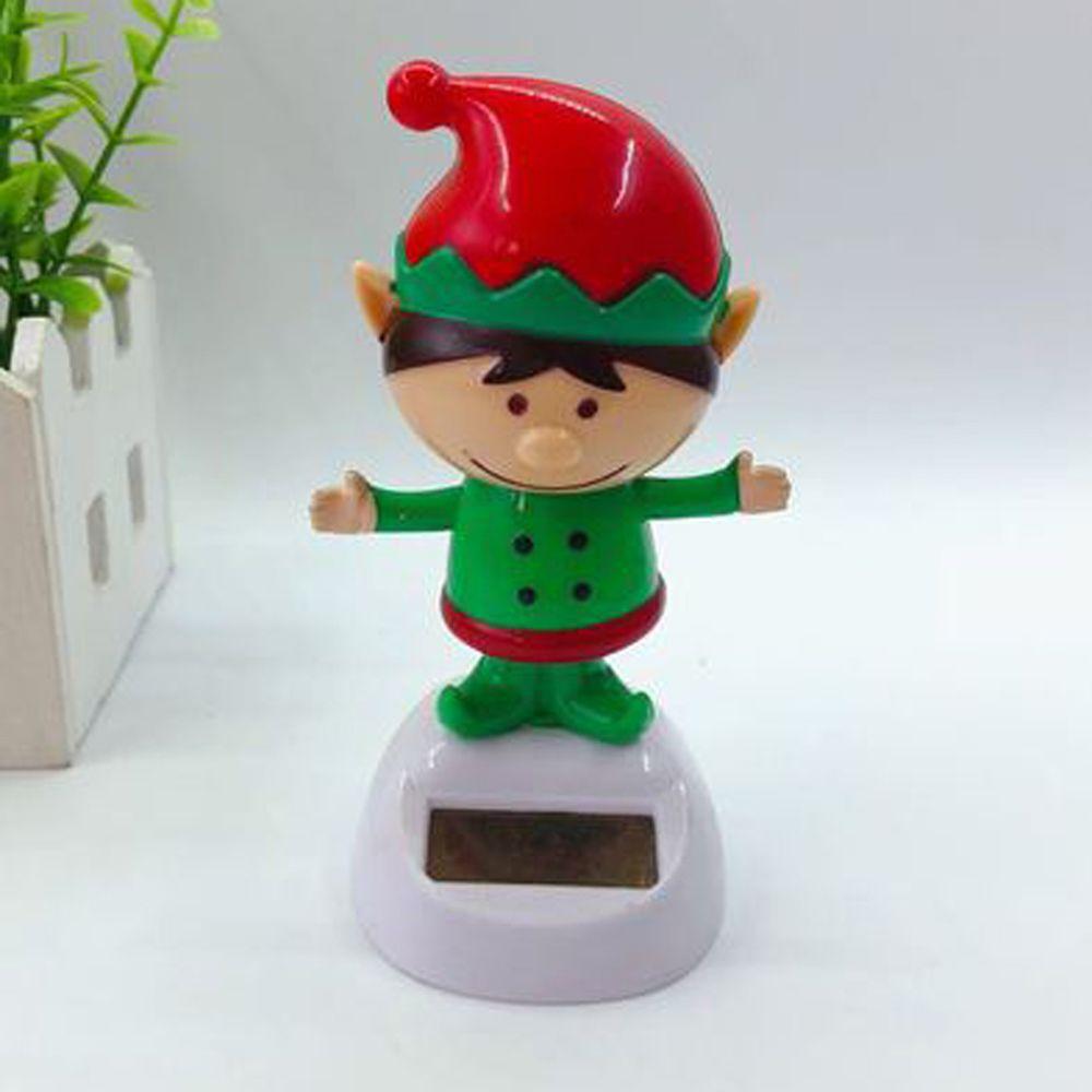 Head Dancer Dashboard Decor Solar Dancing Doll Swinging Bobble Toy Santa Claus Christmas Snowman