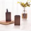 Black Walnut Wood Pen Holder Minimalist Design Desk Organizer Multifunctional Storage Box for Home and Office