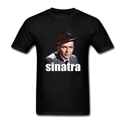 Мужская футболка Bayyand The Pop Singer Frank Sinatra Черный M