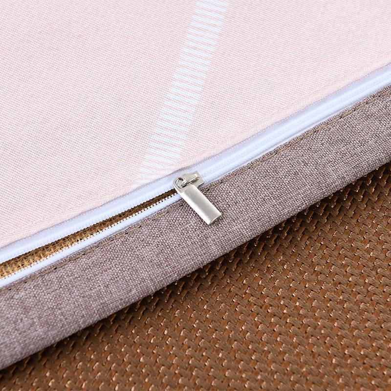Summer Cool Rattan Pillow Mat & Pillowcase Set - Ice Silk Bamboo, Pair for Adults