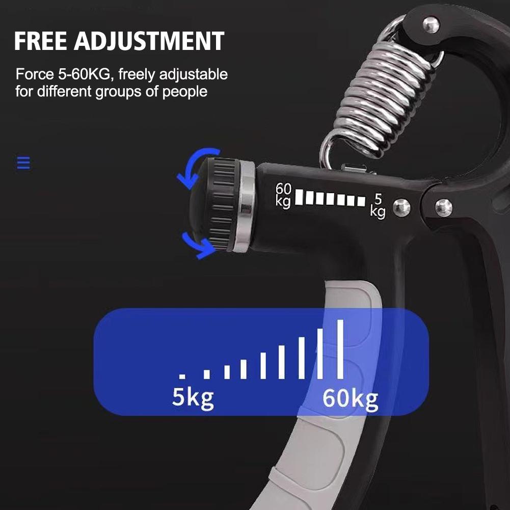 Регулируемый захват от 5 до 60 кг, силовой захват R-типа, сверхмощный захват для фитнеса, тренировка мышц, удлинитель силы