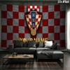 Custom Name,Croatia national football team Wall tapestry, aesthetic printed fabric blanket, suitable for bedroom, living room, and home decor.