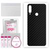 apgo Protective Skin Sticker for the Back Compatible with Meizu M10, Wrap Film, Foil, Vinyl - Pattern Carbon Black