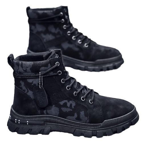 Martin Boots Men's Autumn 2024 New High-top British Style Retro Outdoor Leisure Sports Non-slip Large-size Tooling Boots