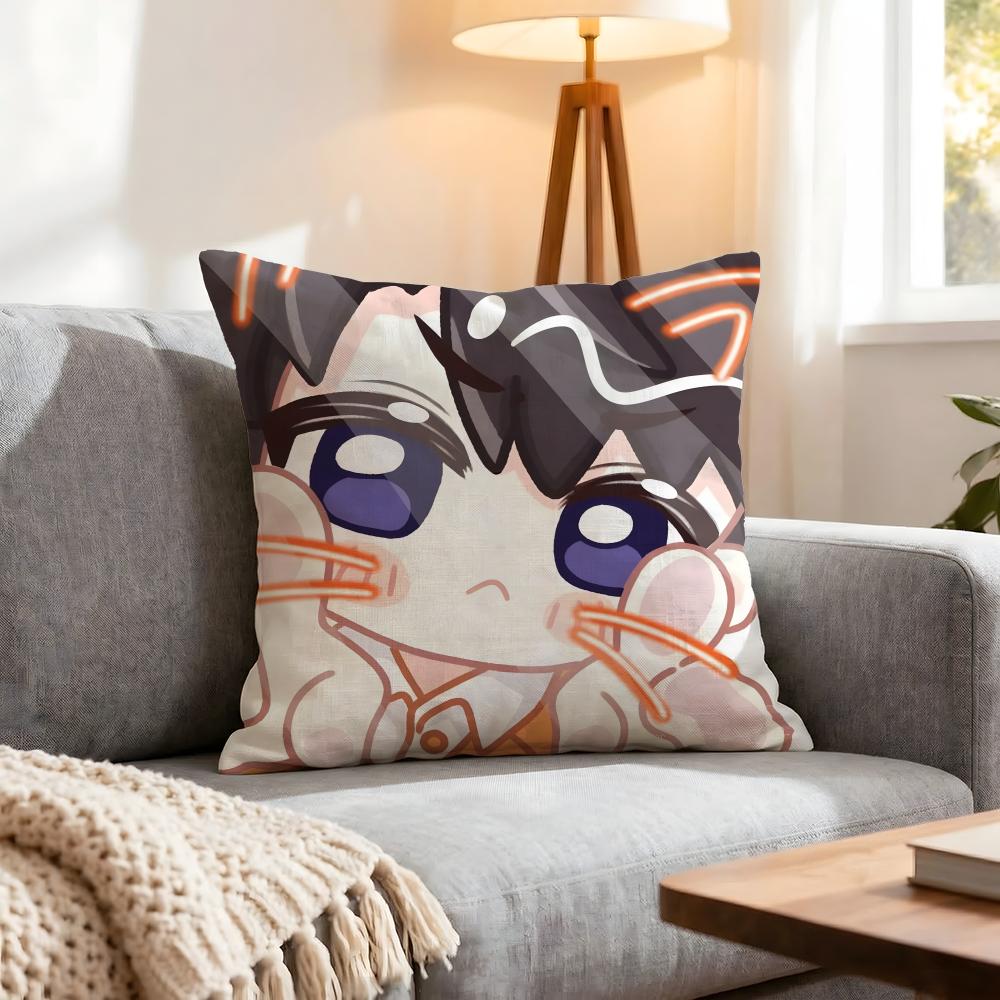 Game Love And Deepspace Cushion Cover 1Pcs Decorative Covers Soft Cushion Case For Sofa Couch Decor 40X40 45X45 Pillowcases