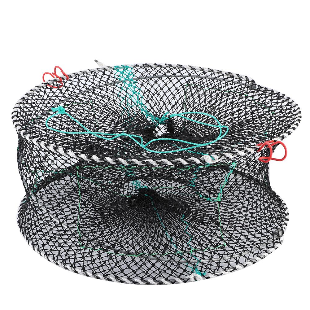 Portable Collapsible Crab Traps Foldable Crabbing Net for Lobster Shrimp Cast Mesh Fishing