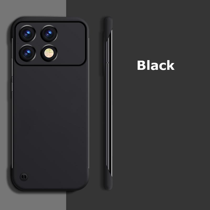 Ультратонкий безрамный матовый чехол для ПК с защитой от отпечатков пальцев для Xiaomi Poco X6 Pro, противоударный чехол-накладка