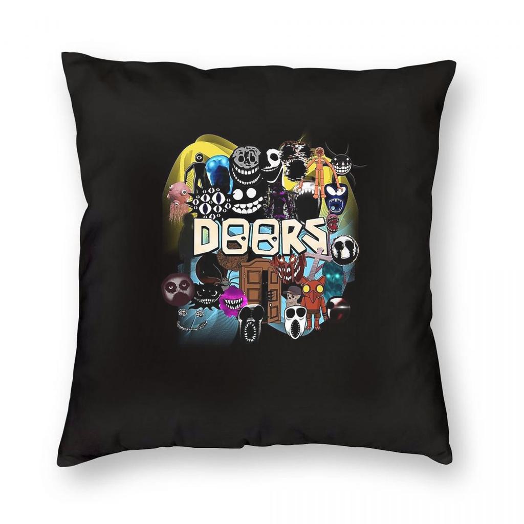 Doors Game All The Entities Square Pillowcase Polyester Linen Velvet Creative Zip Decor Pillow Case Car Cushion Cover x