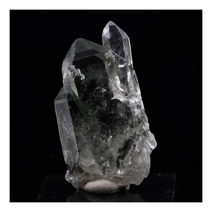 Pierres et Minéraux. Quartz à Ame. 46.0 ct. Glacier de Sarenne, L'Alpe d'Huez, France.