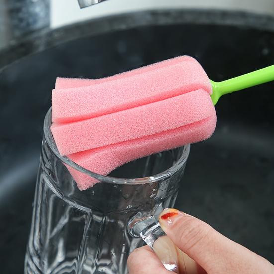 Чашечная щетка в форме тюльпана, эргономичная ручка, чистящая щетка, губка-щетка без царапин, очиститель декоративных ваз