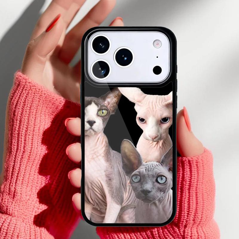 Чехол для телефона Сфинкс Кошка Сфинкс для iPhone 17 Air 16e 15 14 13 Pro Max Задняя крышка для 12 11 Pro Coque